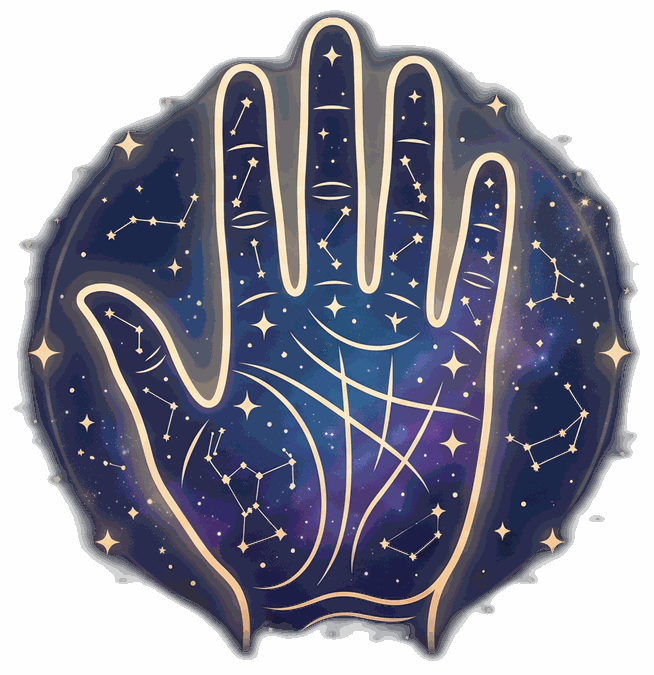 觀掌 GuanPalm — 手相星座插画